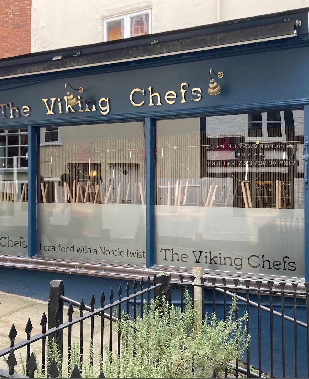The Viking Chefs restaurant shopfront in Bridgnorth